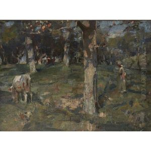 Cattle In Orchard