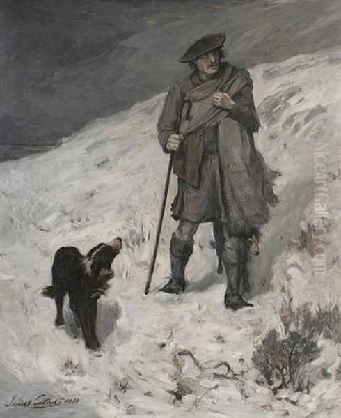 A Highland Shepherd (sketch) - view 1