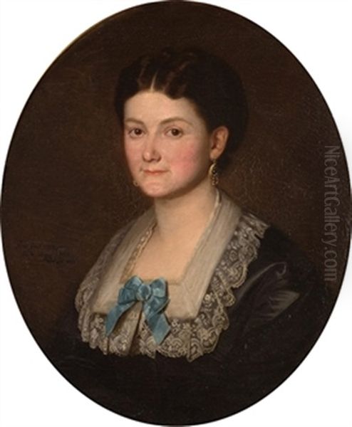 Retrato De Dama" 1845 - view 1