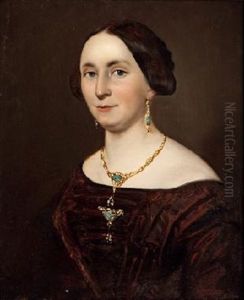 Retrato De Senora Con Aderezo by Jose Gutierrez de la Vega