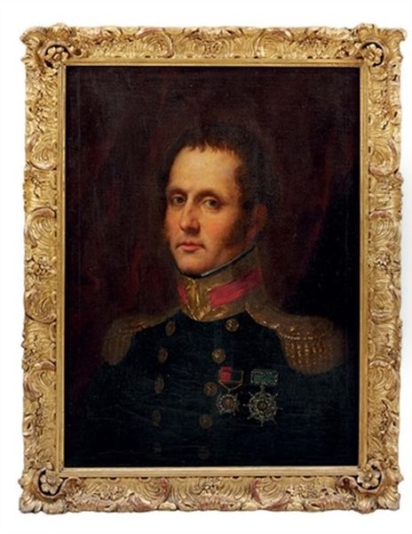 Portrait Of Captain Samuel Edward Cook, R.n., (later Widdrington) In Uniform, Wearing Gold Medal And An Insignia - view 1