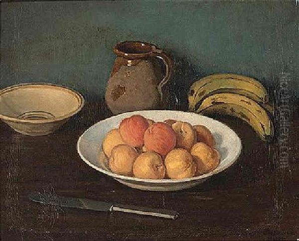 Bodegon De Platanos Y Melocotones - view 1
