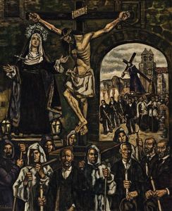 Procesion En Avila by Jose Gutierrez Solana