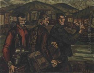 Pescadores Del Cantabrico by Jose Gutierrez Solana