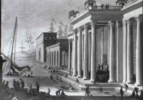 Capriccio Of A Mediterranean Port - view 1