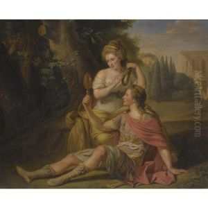 Rinaldo And Armida, Said To Be Henry Greswold-lewis And Madame St. Clair by Ludwig Guttenbrunn