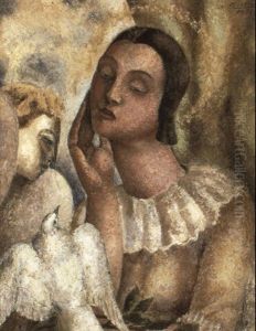 Anunciacion Con Paloma by Alfredo Guttero