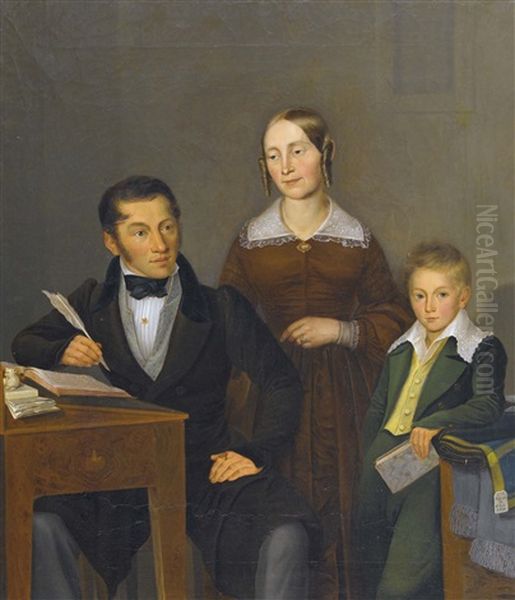 Biedermeier-familienportrat - view 1