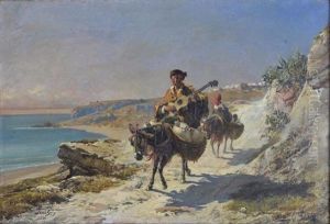 Les Anes Quittant La Medina