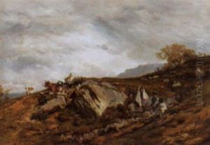 Auf Der Rast by Louis Jean Baptiste Guy