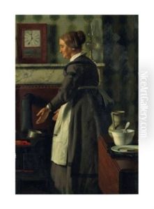 Kitchen Scene by Seymour Joseph Guy