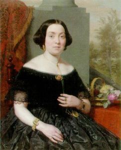 Portrait Of A Woman In A Black Dress