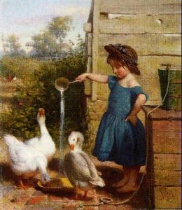 Feeding The Geese by Seymour Joseph Guy