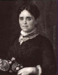 Portrait Of A Lady With Flowers