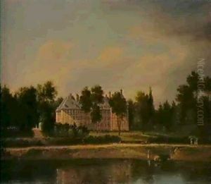 Vue Du Chateau De Rosny by Antoine-Patrice Guyot the Younger