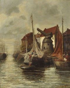 Hafen Einer Franzosischen Stadt