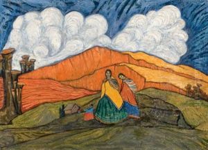 Landscape With Figures by Cecilio Guzman de Rojas