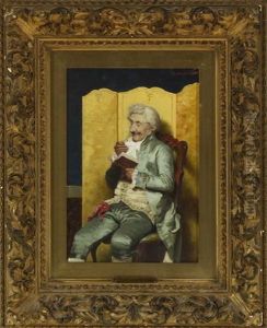 Portrait Of An Eleganty Dressed Man by Giuseppe Guzzardi
