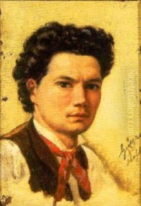 Rakish Young Gentleman In A Red Scarf