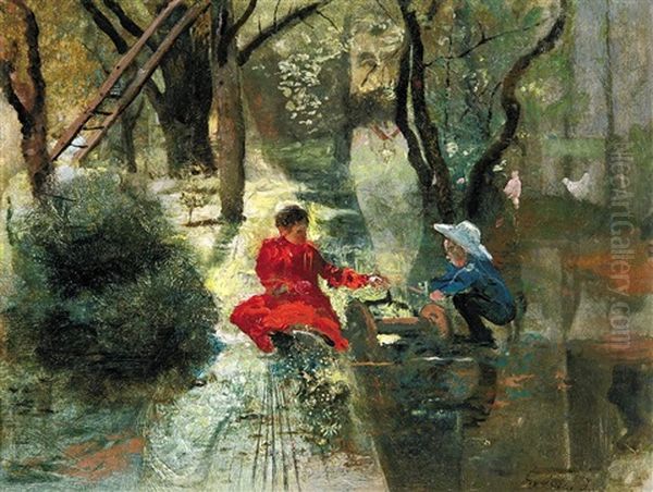 Detail From The Garden Of The Painter, On The Reverse: Hand Study - view 1