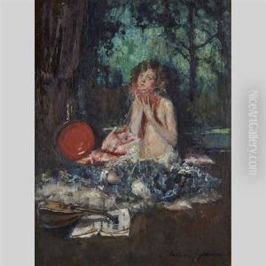 La Cigale; The Chinese Lantern (pair) by Indiana Gyberson