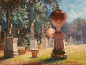 Summer Day In Villa Borghese Garden by Hans Gyde-Petersen