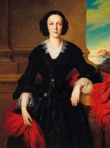 Female Portrait by Alajos Gyoergyi-Giergl