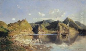 Bay With Fishermen