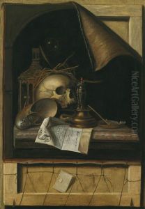 Vanitas-stillleben by Cornelis Norbertus Gysbrechts