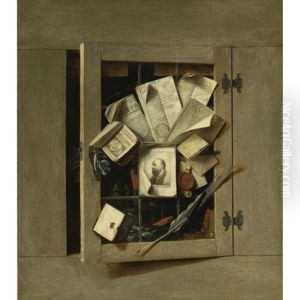 Trompe L'oeil Of An Open Cupboard