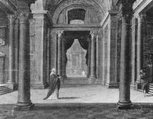 Kircheninterieur Mit Figurenstaffage by Nicolas de Gyselaer