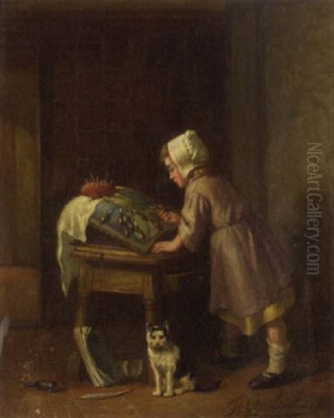 The Young Weaver - view 1