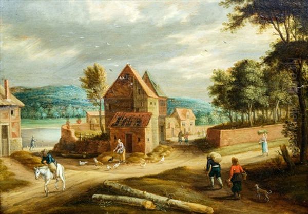 Bauern Auf Einer Dorfstrase - view 1