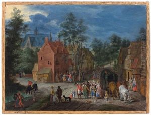 Scene De Village Anime by Peter Gysels