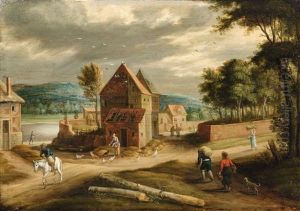 Landscape With A Village by Peter Gysels