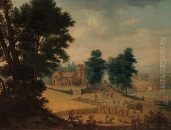 Paysans Rentrant A La Ferme - view 1