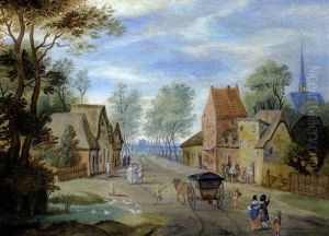 Arrivee Des Voyageurs Au Village