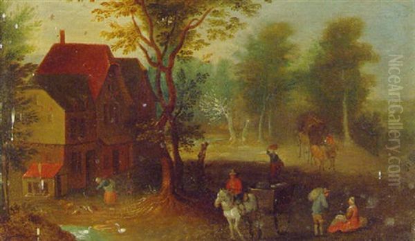 Peasants Near A Farmstead - view 1