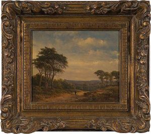 Landscape With Traveler by Alexander Hieronymus Jun Bakhuyzen