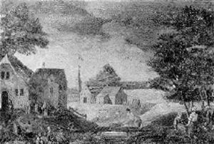 Figures By A Village And Harvesters By A Field Figures By A Village And Harvesters By A Field