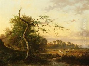 Shepherds With Their Flock by Alexander Hieronymus Jun Bakhuyzen