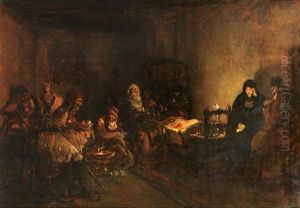 Family Scene by Nikolaus Gysis