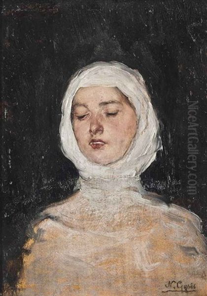 Study Of A Veiled Woman - view 1