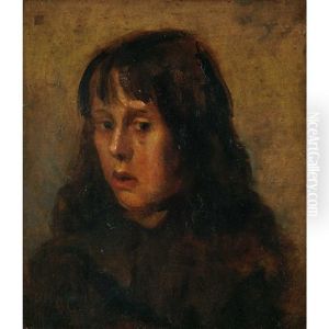 Portrait Of A Young Boy In A Coat by Nikolaus Gysis