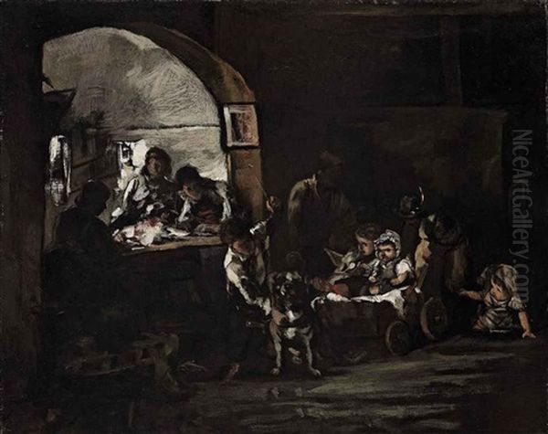 Children In An Interior - view 1