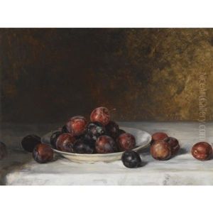 Still Life With A Plate Of Plums Still Life With A Plate Of Plums