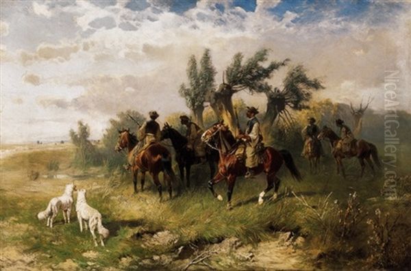 Lovascsapat (group Of Horsemen) - view 1