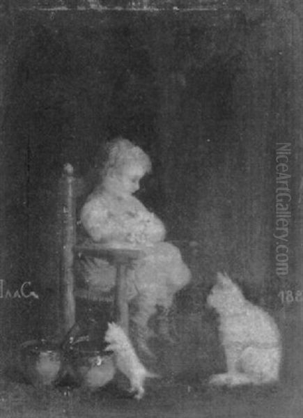 Playing With The Kittens - view 1