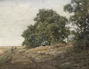 Herding The Sheep by Julius Jacobus Van De Sande Bakhuyzen