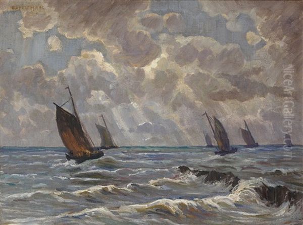 Von Alter Hand. Marine Mit Segelbooten - view 1